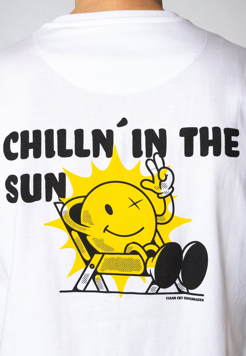 Clean Cut Copenhagen Chillin' cotton t-shirt T-shirts S/S White