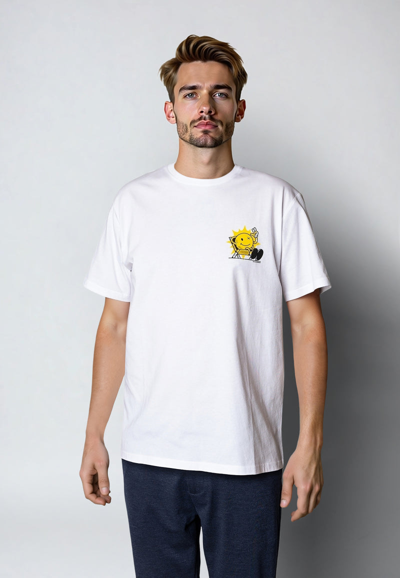 Clean Cut Copenhagen Chillin' cotton t-shirt T-shirts S/S White