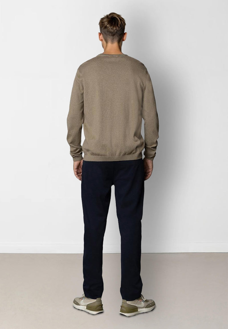 Clean Cut Copenhagen CLAUDE KNITTED JUMPER Knit Dark beige melange