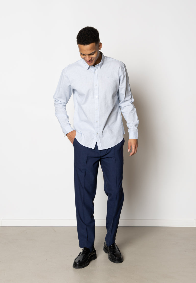 Clean Cut Copenhagen Clean Cut cotton/linen shirt Shirts L/S Sky Blue