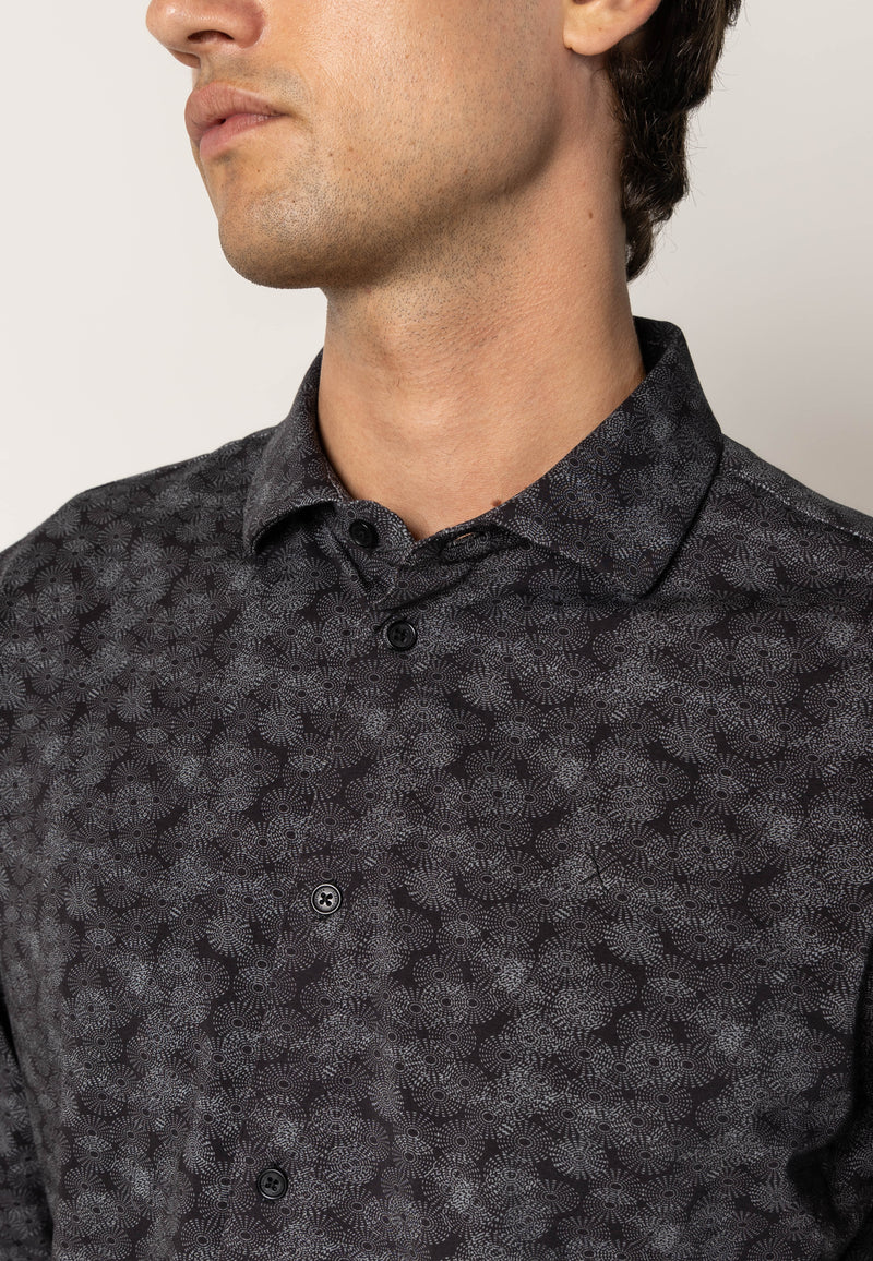 Clean Cut Copenhagen Clean formal AOP stretch shirt Shirts L/S Col11