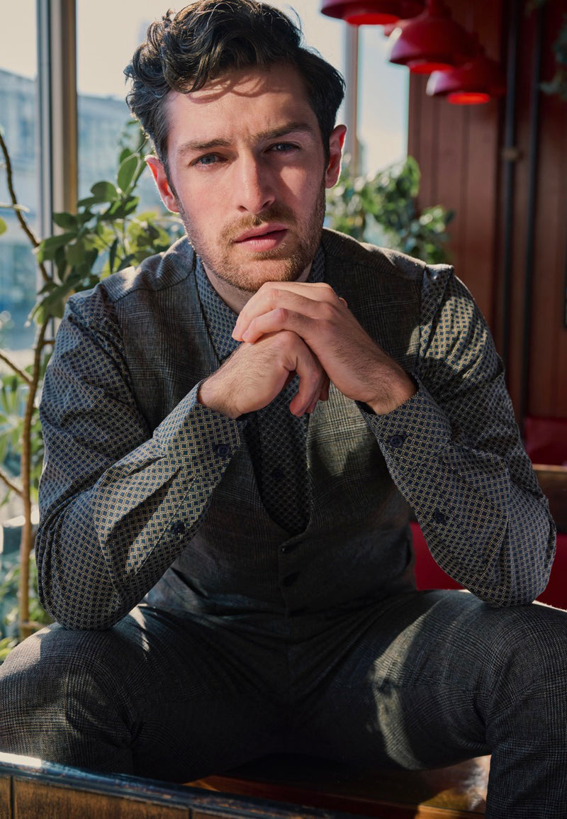 Clean Cut Copenhagen Clean formal AOP stretch shirt Shirts L/S Col 8