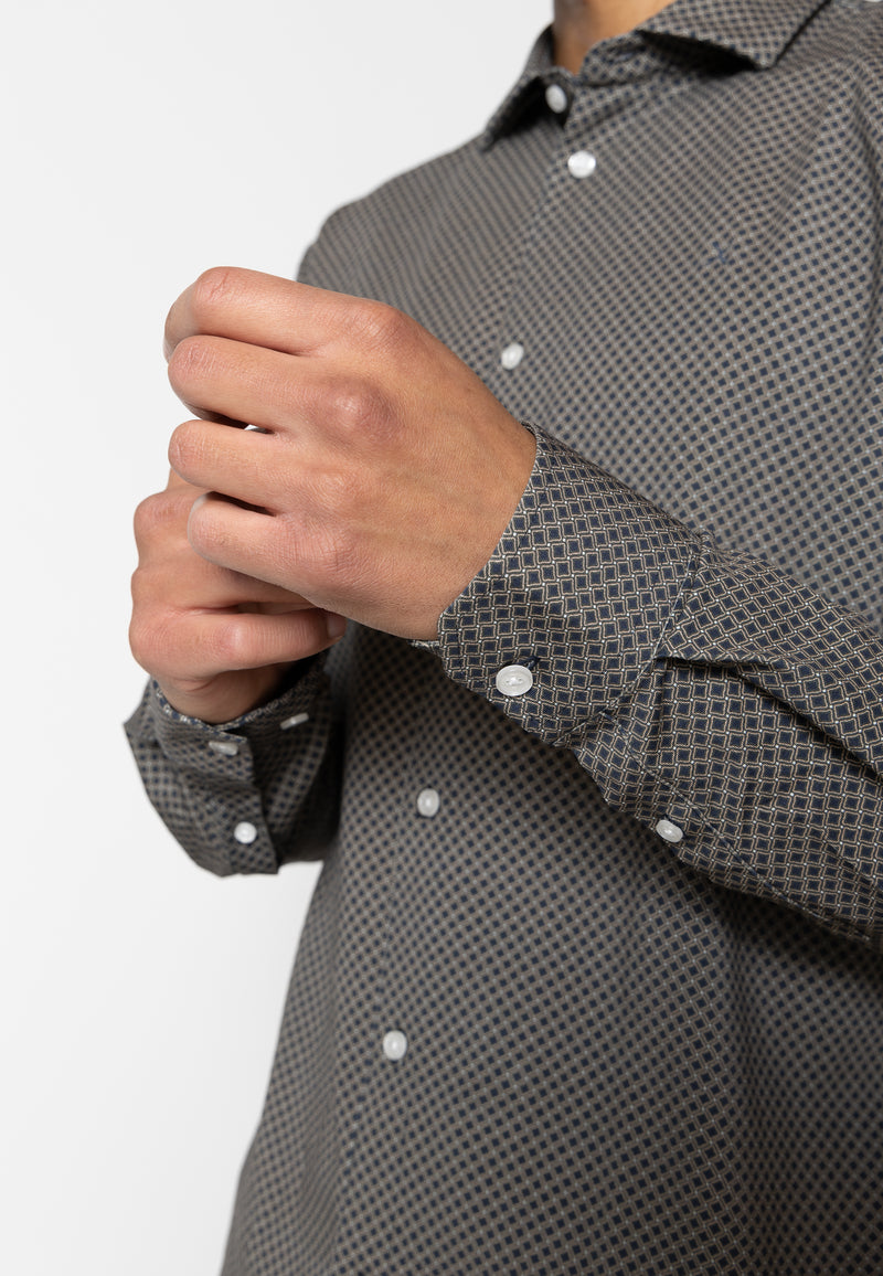 Clean Cut Copenhagen Clean formal AOP stretch shirt Shirts L/S Col 8