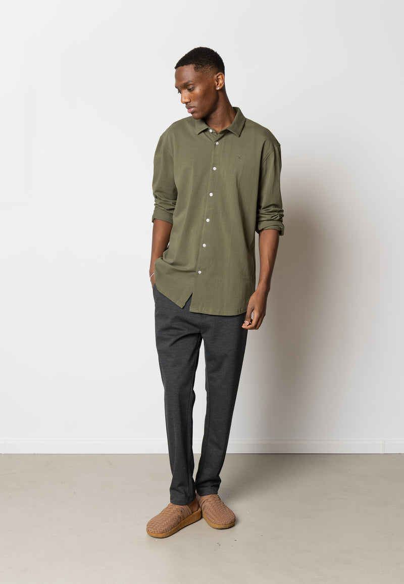 Clean Cut Copenhagen CLEAN CUT STRETCH SHIRT Shirts L/S Army