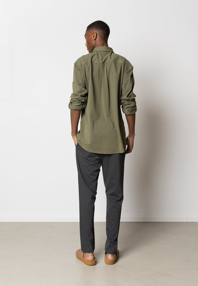 Clean Cut Copenhagen CLEAN CUT STRETCH SHIRT Shirts L/S Army