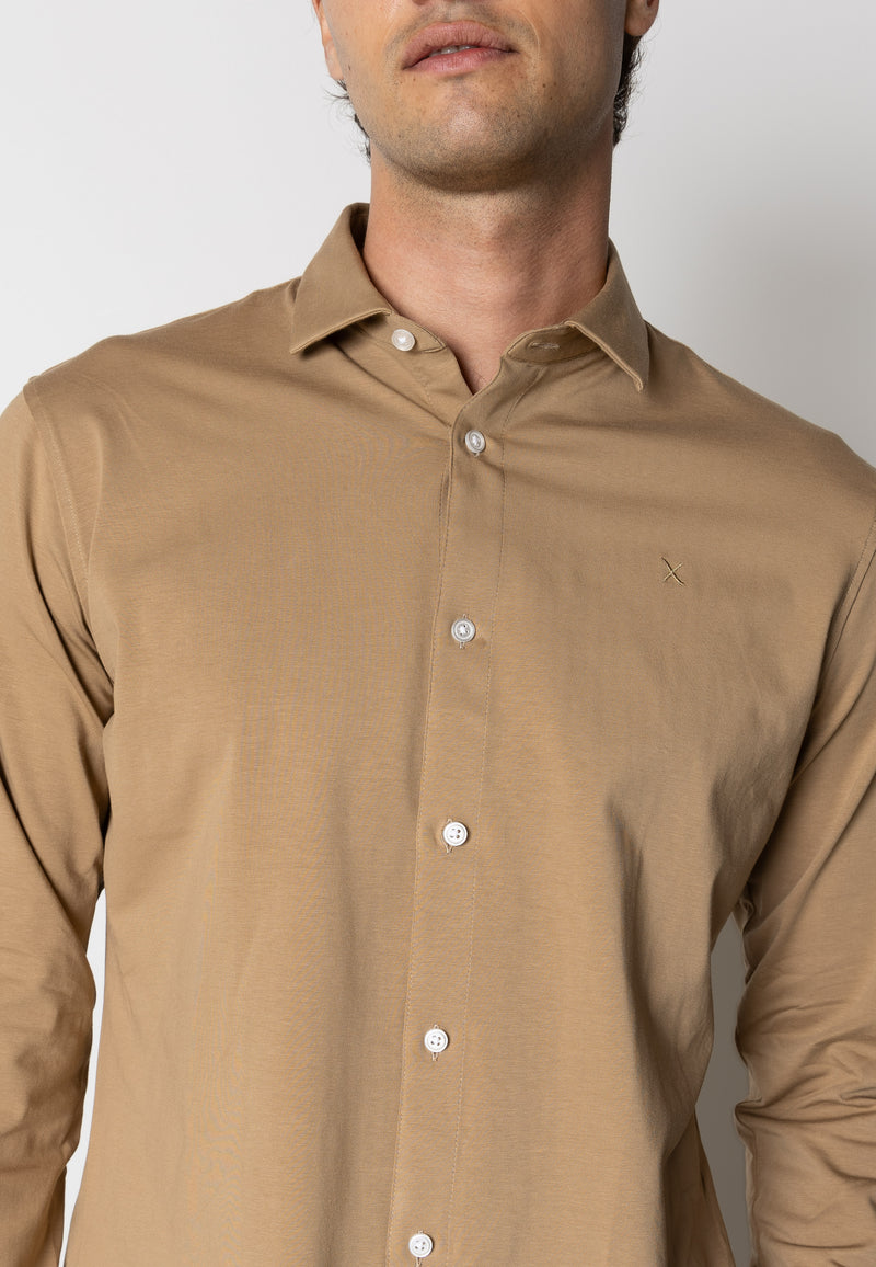 Clean Cut Copenhagen CLEAN CUT STRETCH SHIRT Shirts L/S Warm Sand