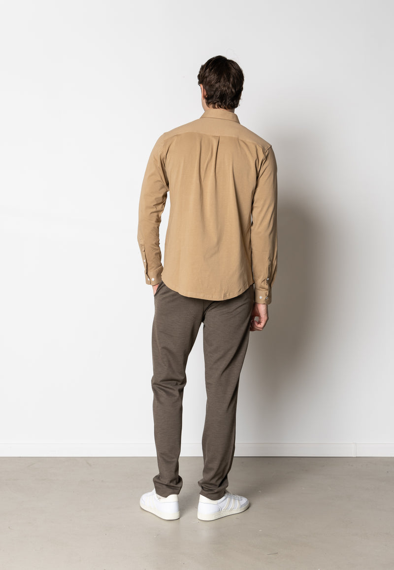 Clean Cut Copenhagen CLEAN CUT STRETCH SHIRT Shirts L/S Warm Sand