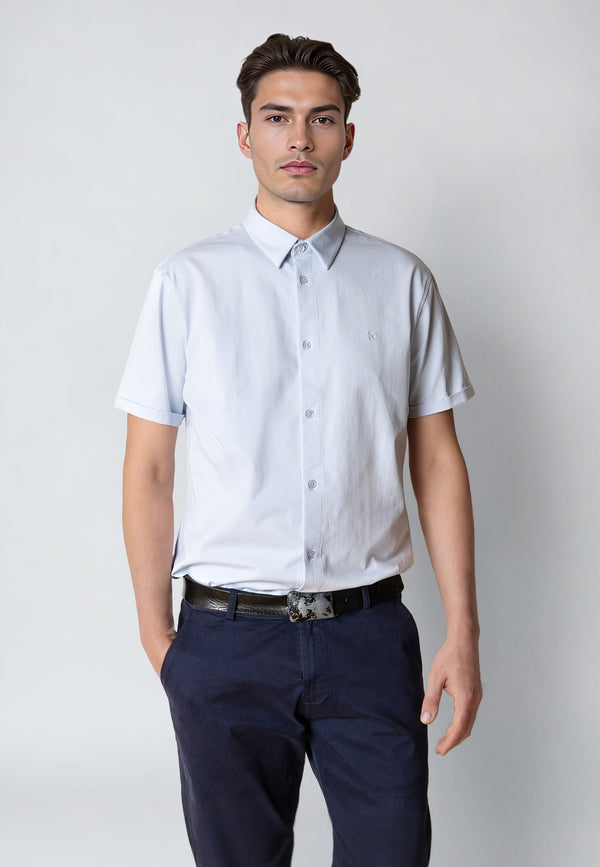 Clean Cut Copenhagen Clean formal stretch shirt Shirts S/S Light Blue
