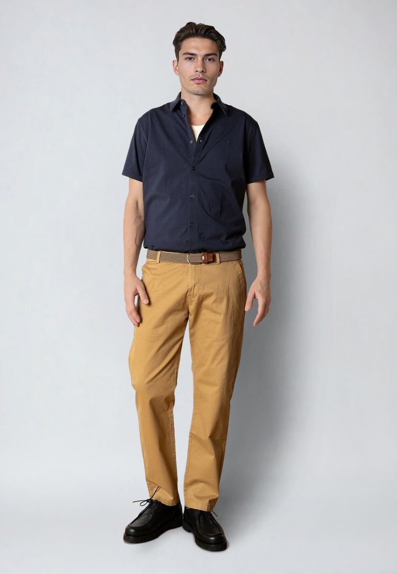 Clean Cut Copenhagen Clean formal stretch shirt Shirts S/S Navy