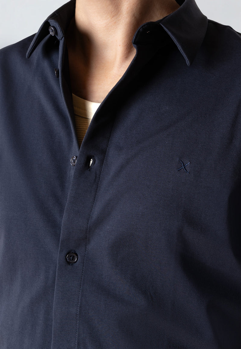 Clean Cut Copenhagen Clean formal stretch shirt Shirts S/S Navy