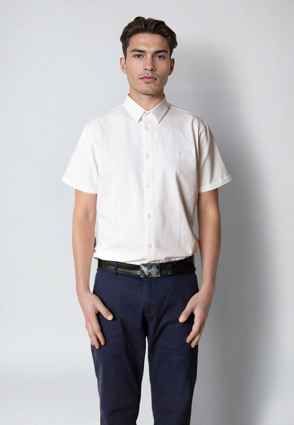 Clean Cut Copenhagen Clean formal stretch shirt Shirts S/S White