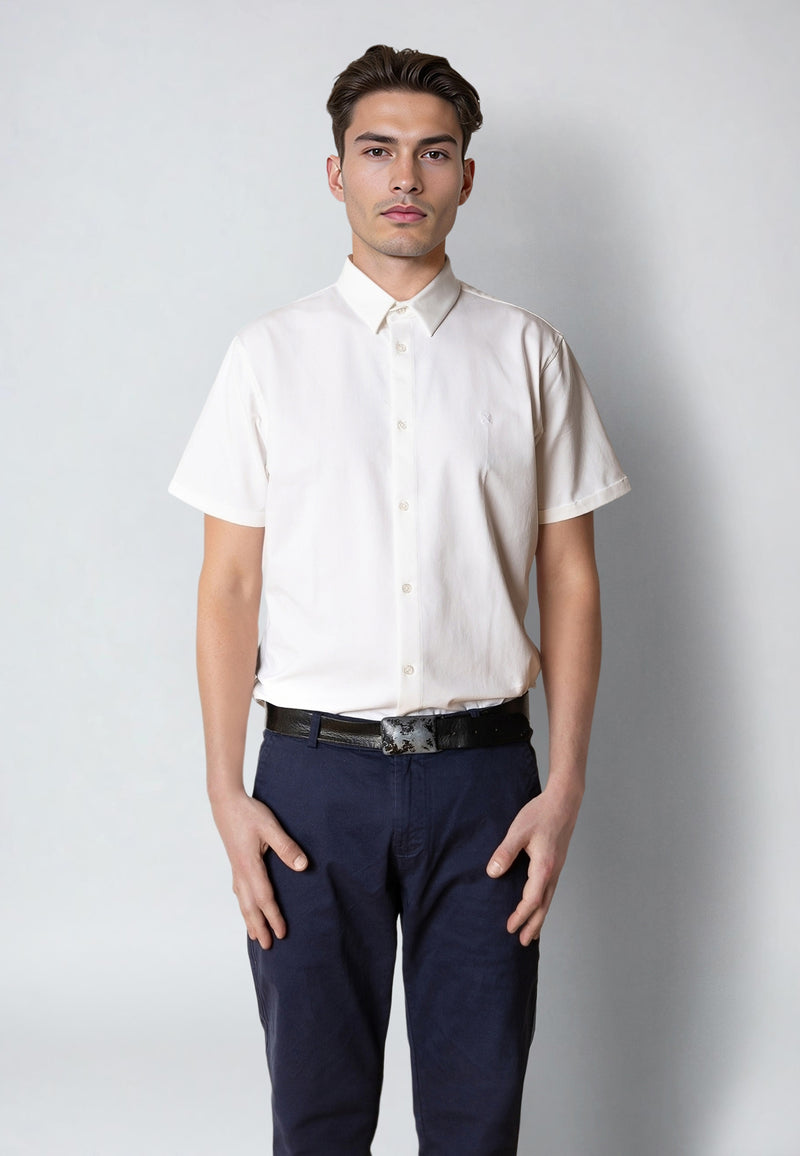Clean Cut Copenhagen Clean formal stretch shirt Shirts S/S White