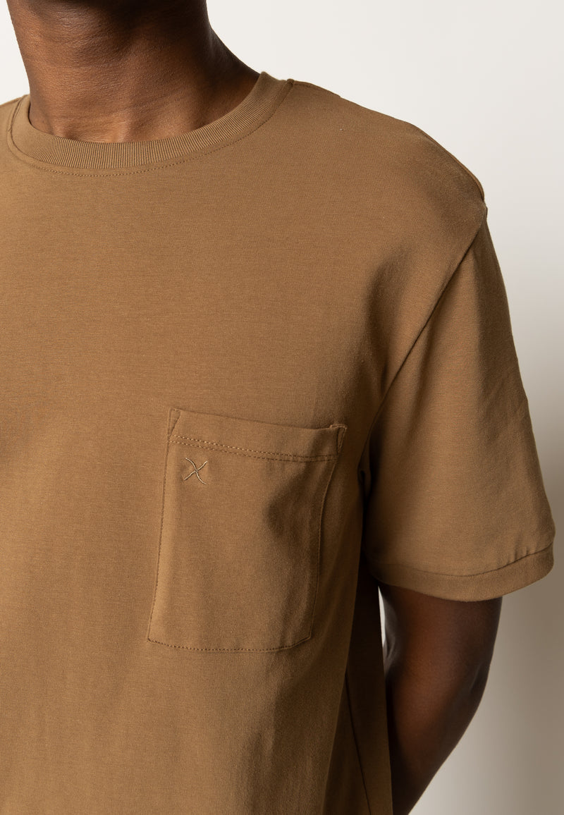 Clean Cut Copenhagen Clean formal t-shirt T-shirts S/S Brown