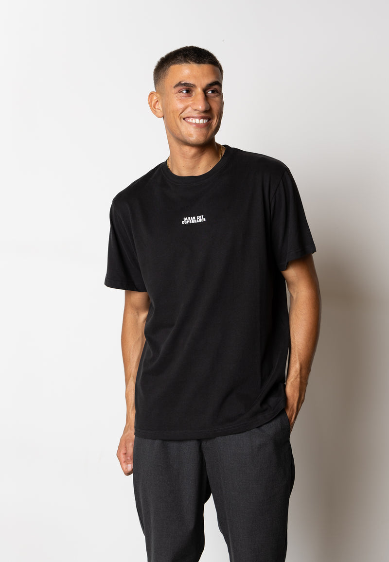 Clean Cut Copenhagen Cohen logo cotton t-shirt T-shirts S/S Black