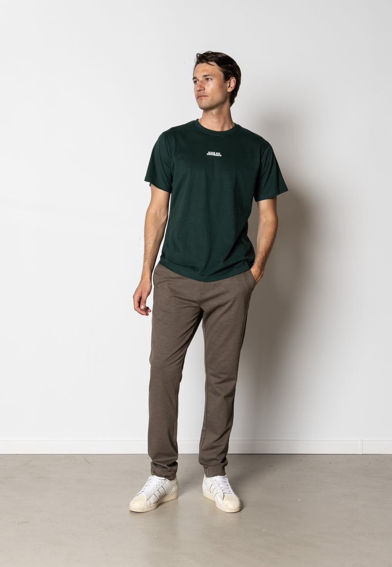 Clean Cut Copenhagen Cohen logo cotton t-shirt T-shirts S/S Deep Green