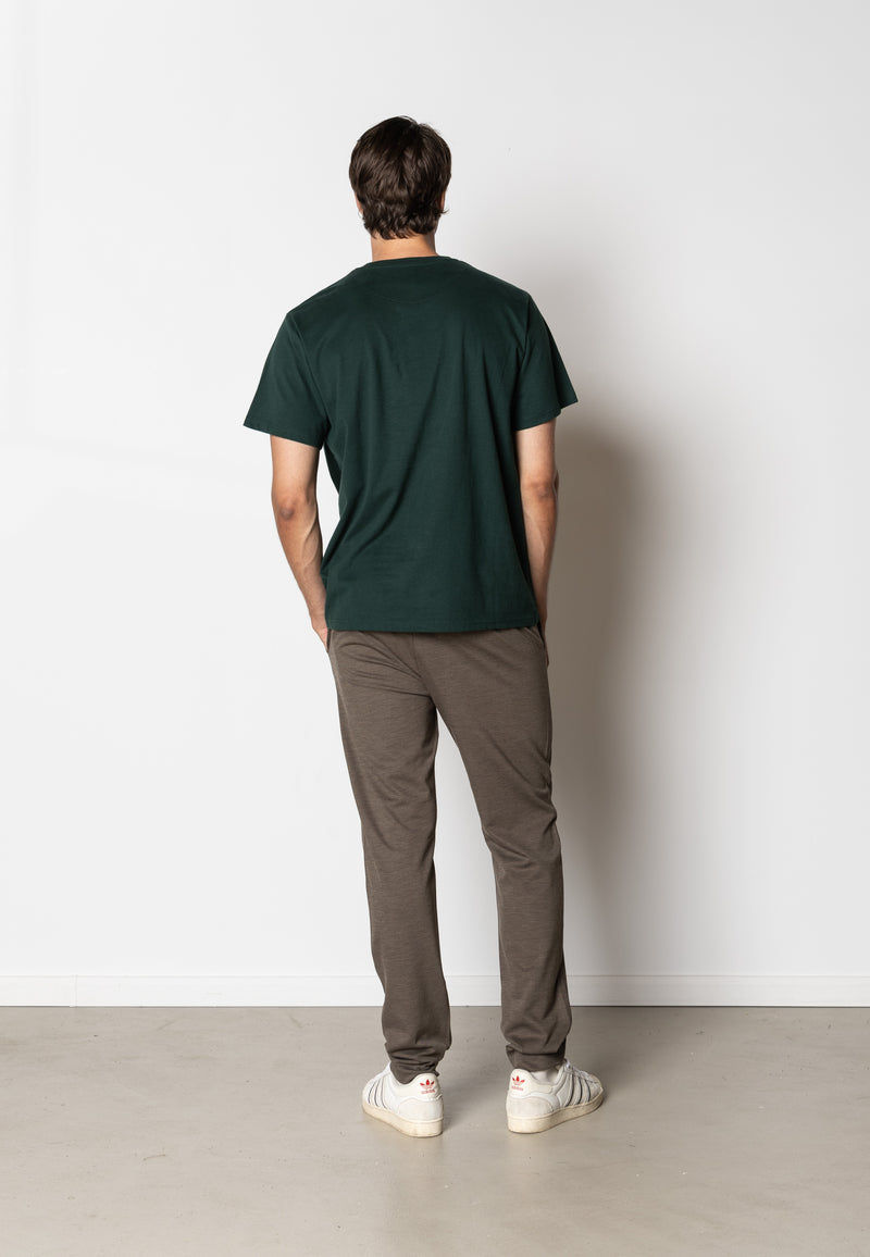 Clean Cut Copenhagen Cohen logo cotton t-shirt T-shirts S/S Deep Green