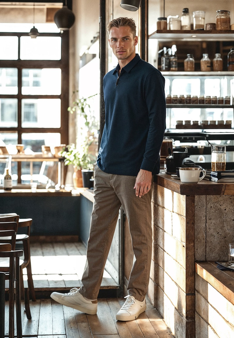 Clean Cut Copenhagen COPENHAGEN JERSEY PANTS Pants Dark Khaki