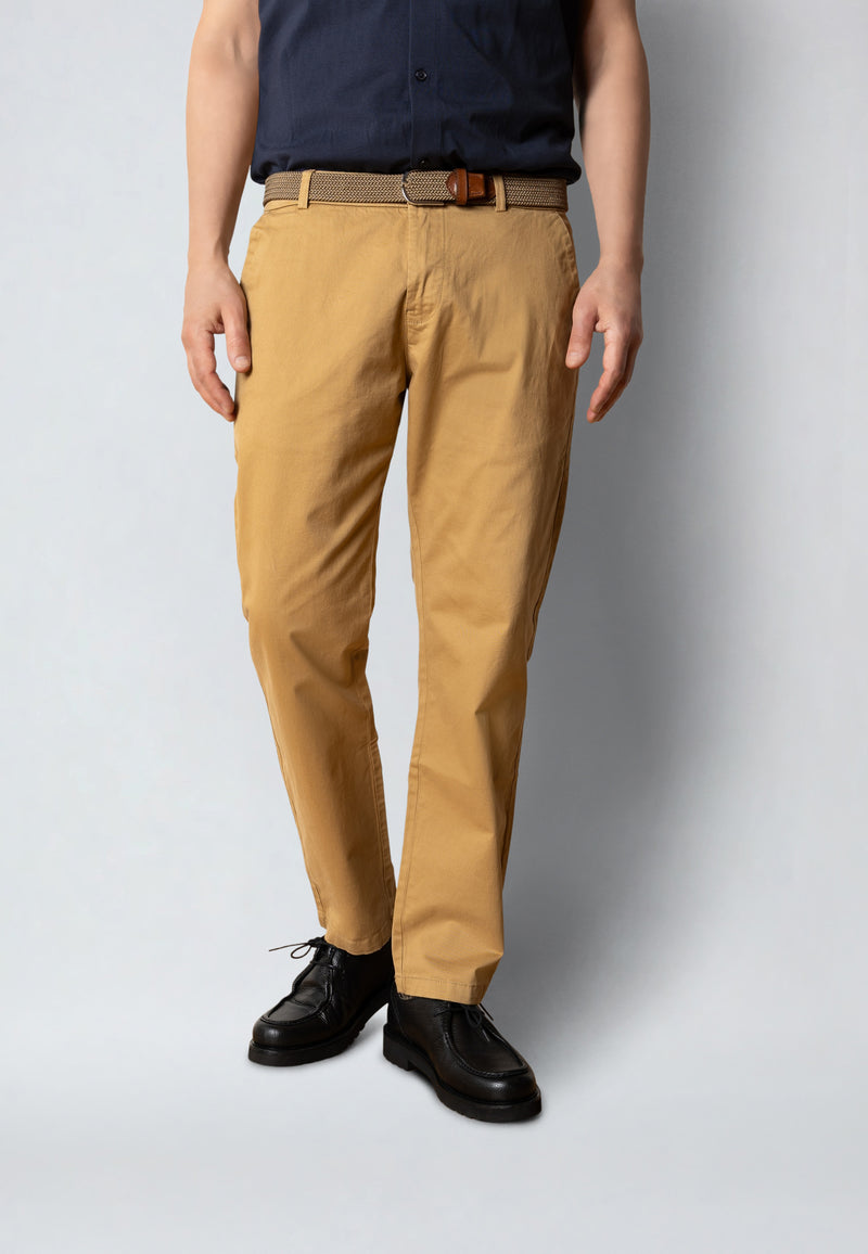 Clean Cut Copenhagen COPENHAGEN REGULAR TWILL CHINO Pants Khaki