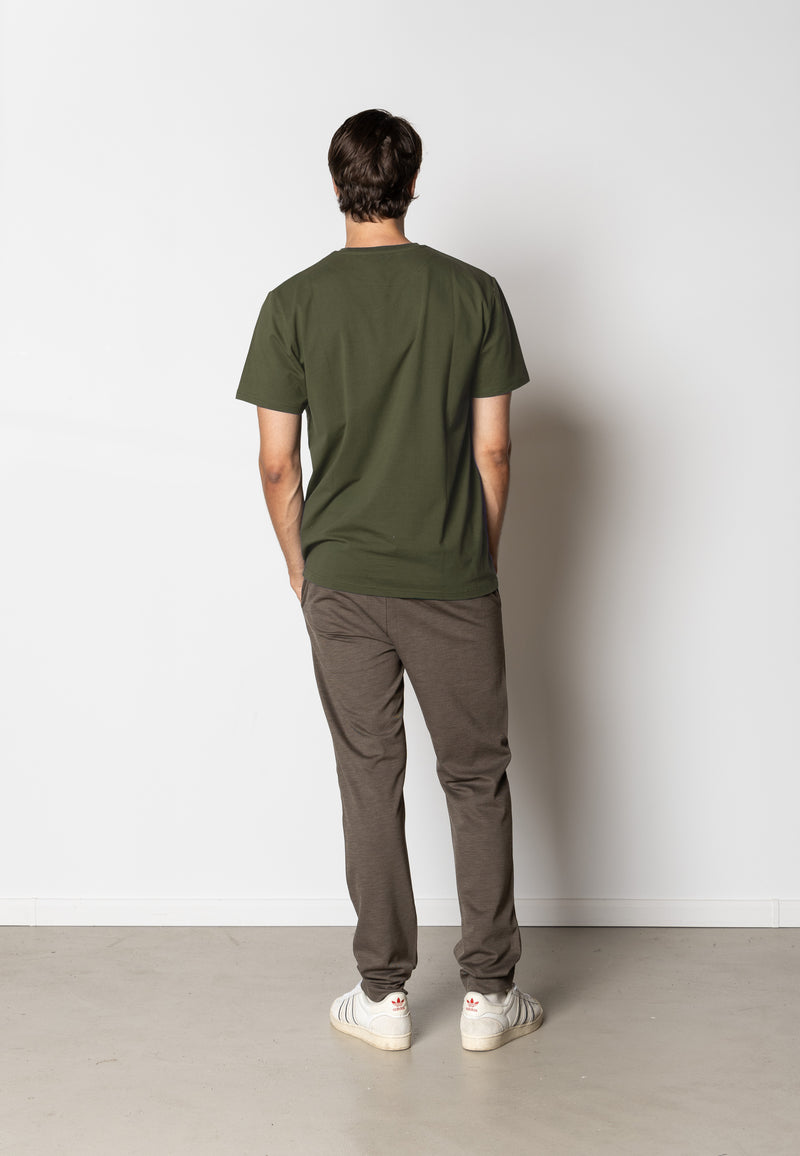 Clean Cut Copenhagen Cross organic logo t-shirt T-shirts S/S Army