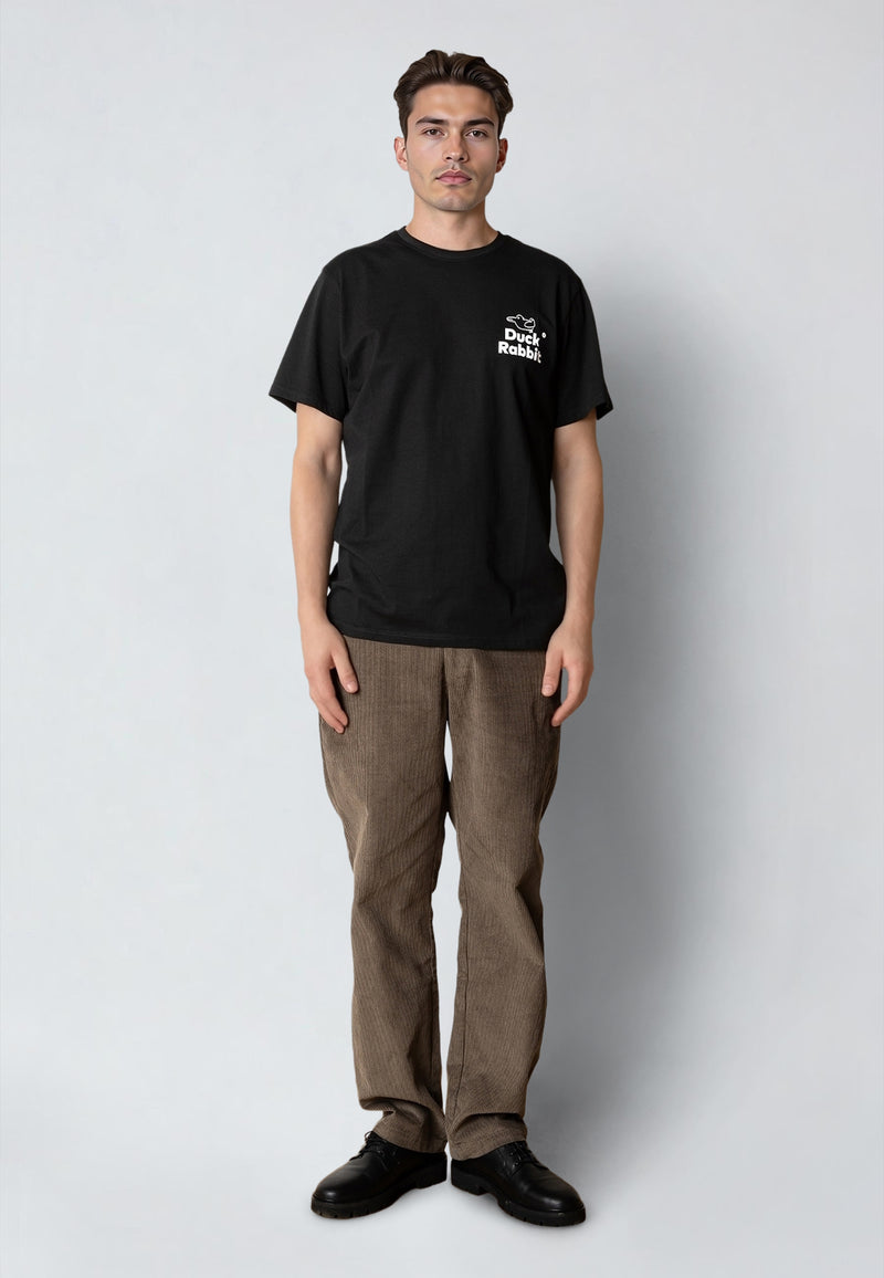 Clean Cut Copenhagen DUCK/RABBIT T-SHIRT T-shirts S/S Black