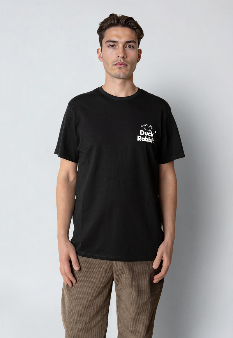 Clean Cut Copenhagen DUCK/RABBIT T-SHIRT T-shirts S/S Black