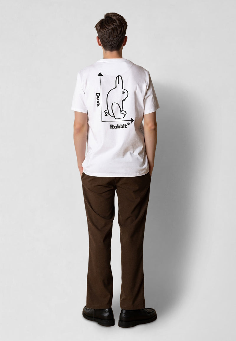 Clean Cut Copenhagen DUCK/RABBIT T-SHIRT T-shirts S/S White
