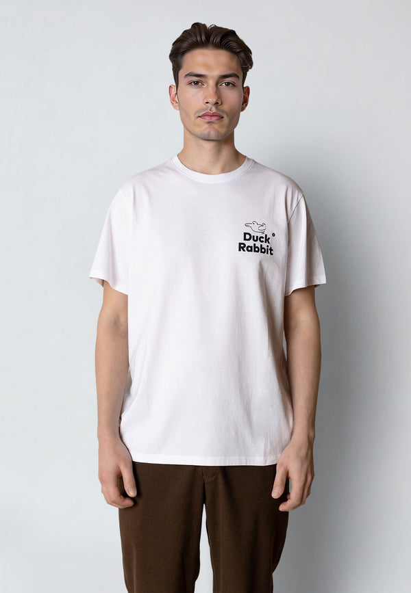 Clean Cut Copenhagen DUCK/RABBIT T-SHIRT T-shirts S/S White