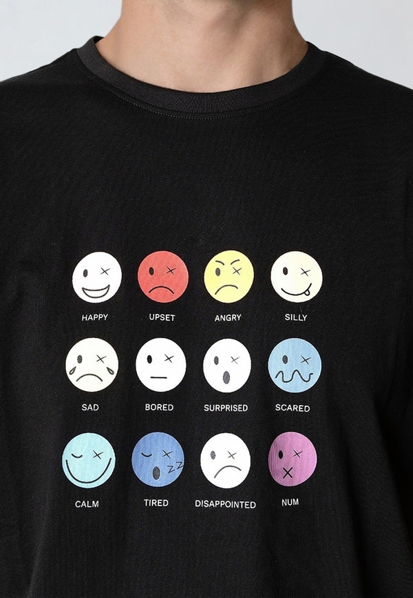 Clean Cut Copenhagen EMOJI T-SHIRT T-shirts S/S Black