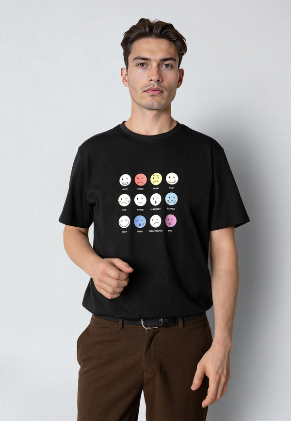 Clean Cut Copenhagen EMOJI T-SHIRT T-shirts S/S Black