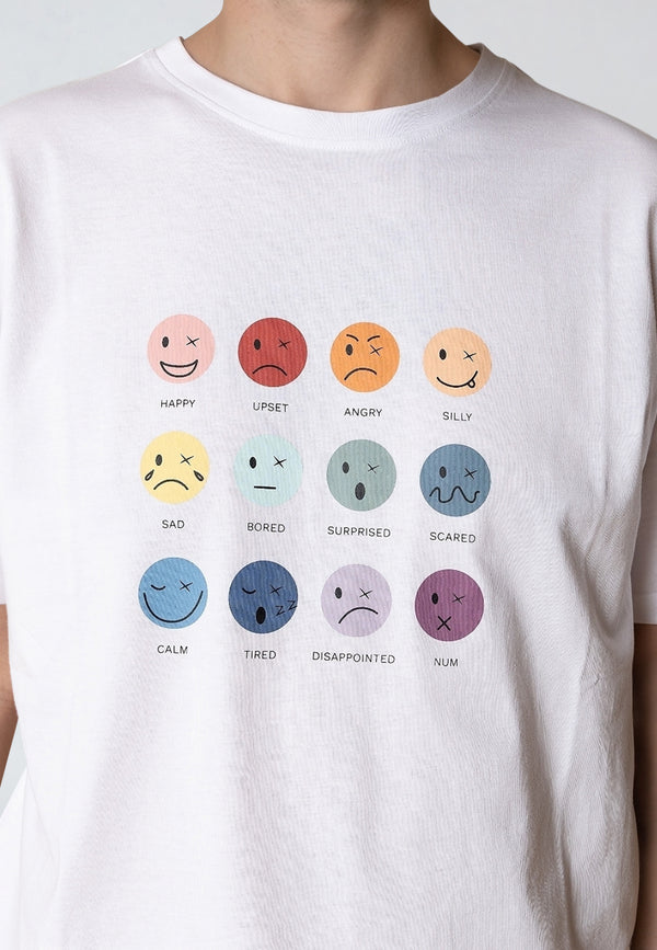 Clean Cut Copenhagen EMOJI T-SHIRT T-shirts S/S White