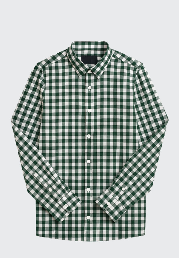 Clean Cut Copenhagen ESRUM SHIRT Shirts L/S Green Checked