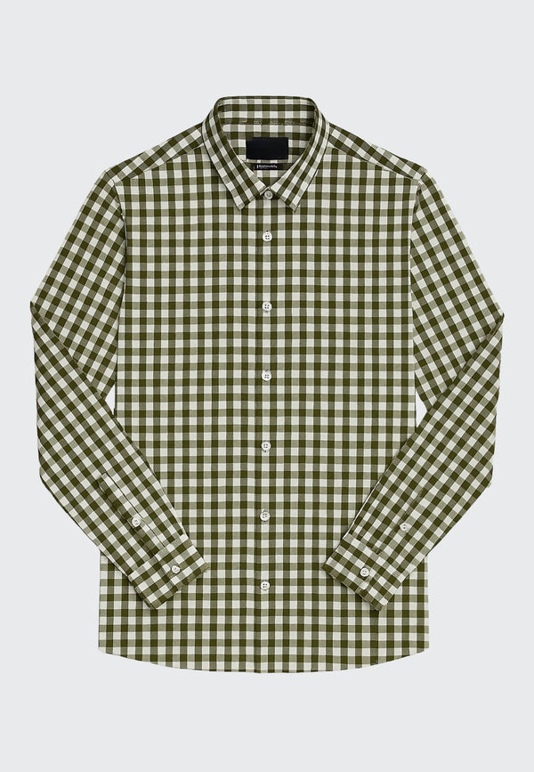 Clean Cut Copenhagen FALKEN SHIRT Shirts L/S Olived checked