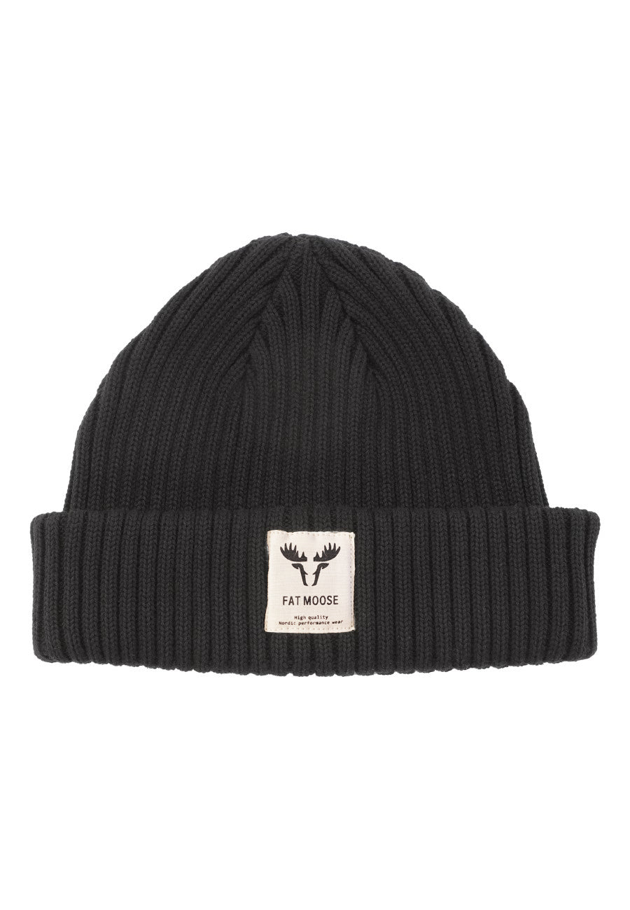 FAT MOOSE BEANIE - Black01 – Urban Brands