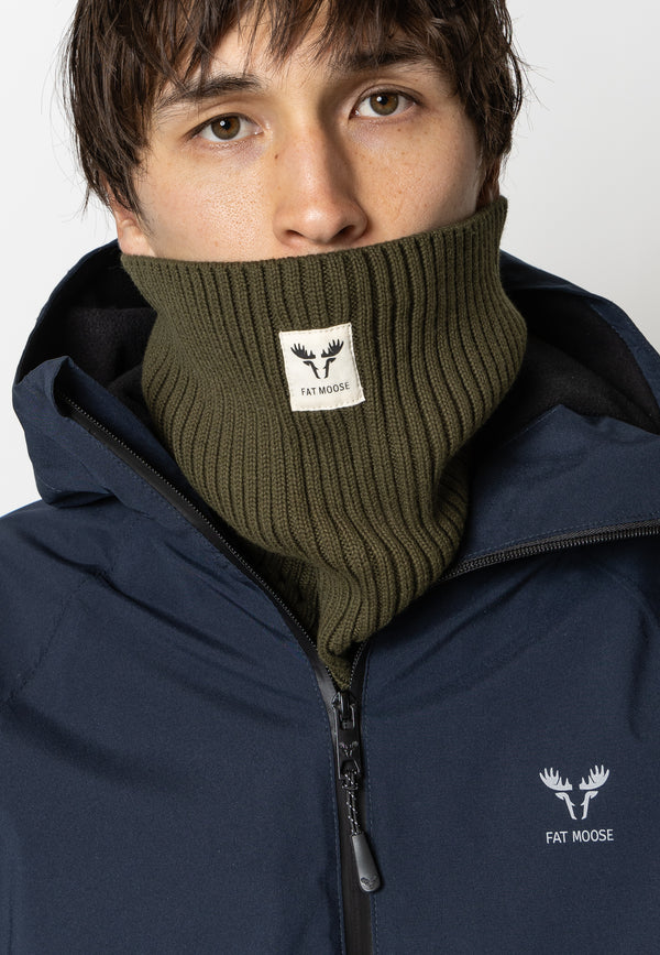 Fat Moose FAT MOOSE KNITTED TUBE Accessories Army