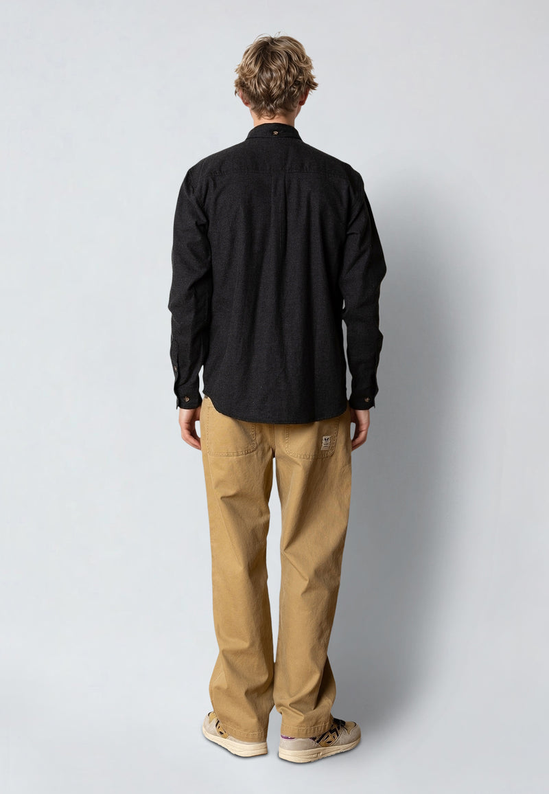 Fat Moose FRANK FLANNEL SHIRT Shirts L/S Dark Grey