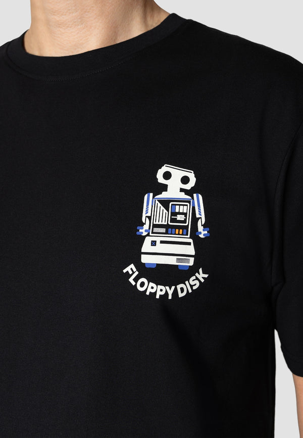 Clean Cut Copenhagen Floppy disk t-shirt T-shirts S/S Black