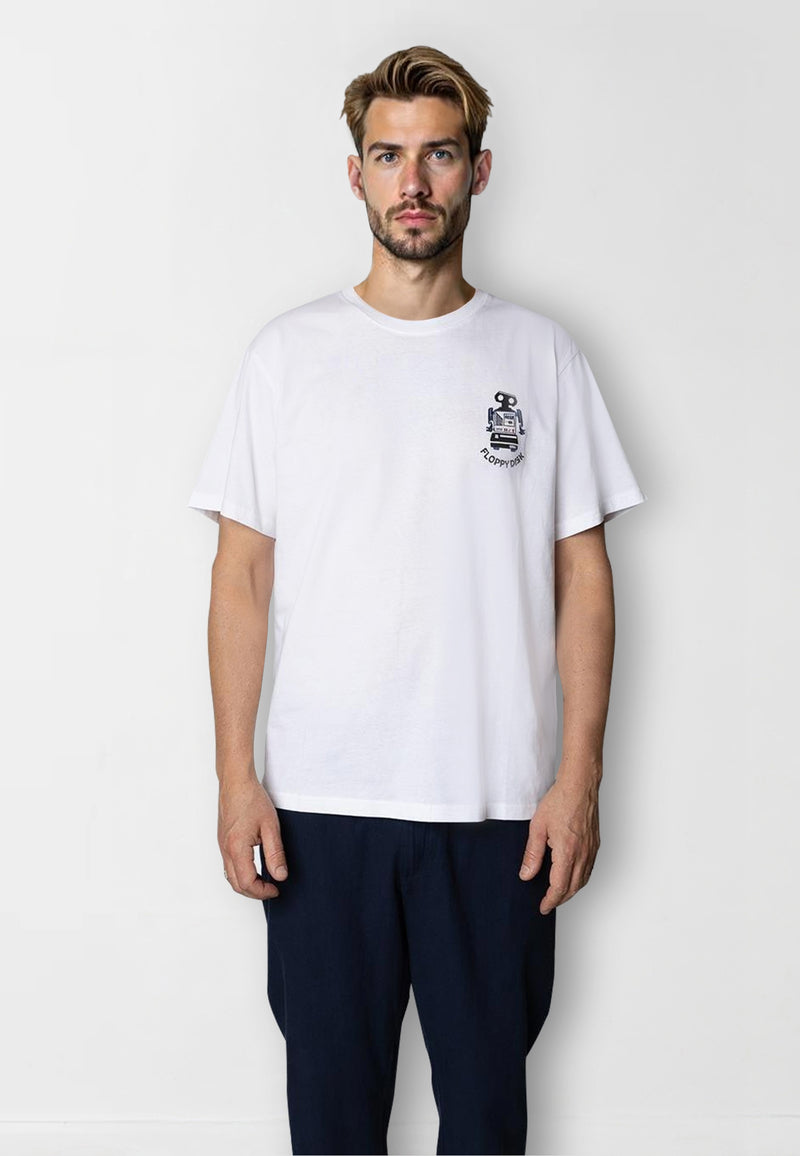Clean Cut Copenhagen Floppy disk t-shirt T-shirts S/S White