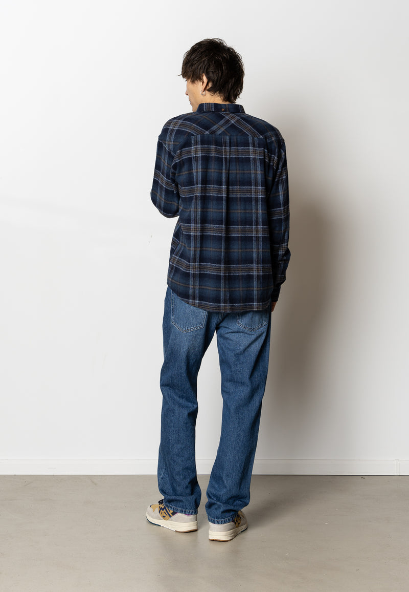 Fat Moose FOREST FLANNEL SHIRT Shirts L/S Dark Navy Check