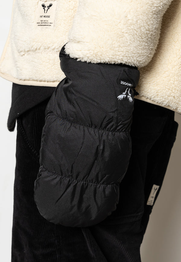 Fat Moose GEO PUFFER MITTENS Accessories Black