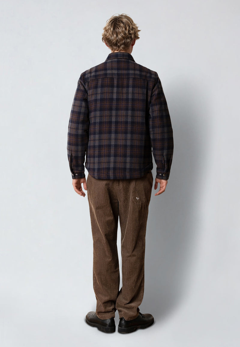 Fat Moose GILI PADDED OVERSHIRT Overshirts Dark navy/Grey check