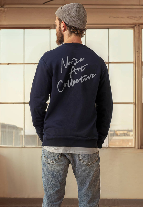 Clean Cut Copenhagen GRADY EMBROIDERY SWEATSHIRT Sweatshirts Navy