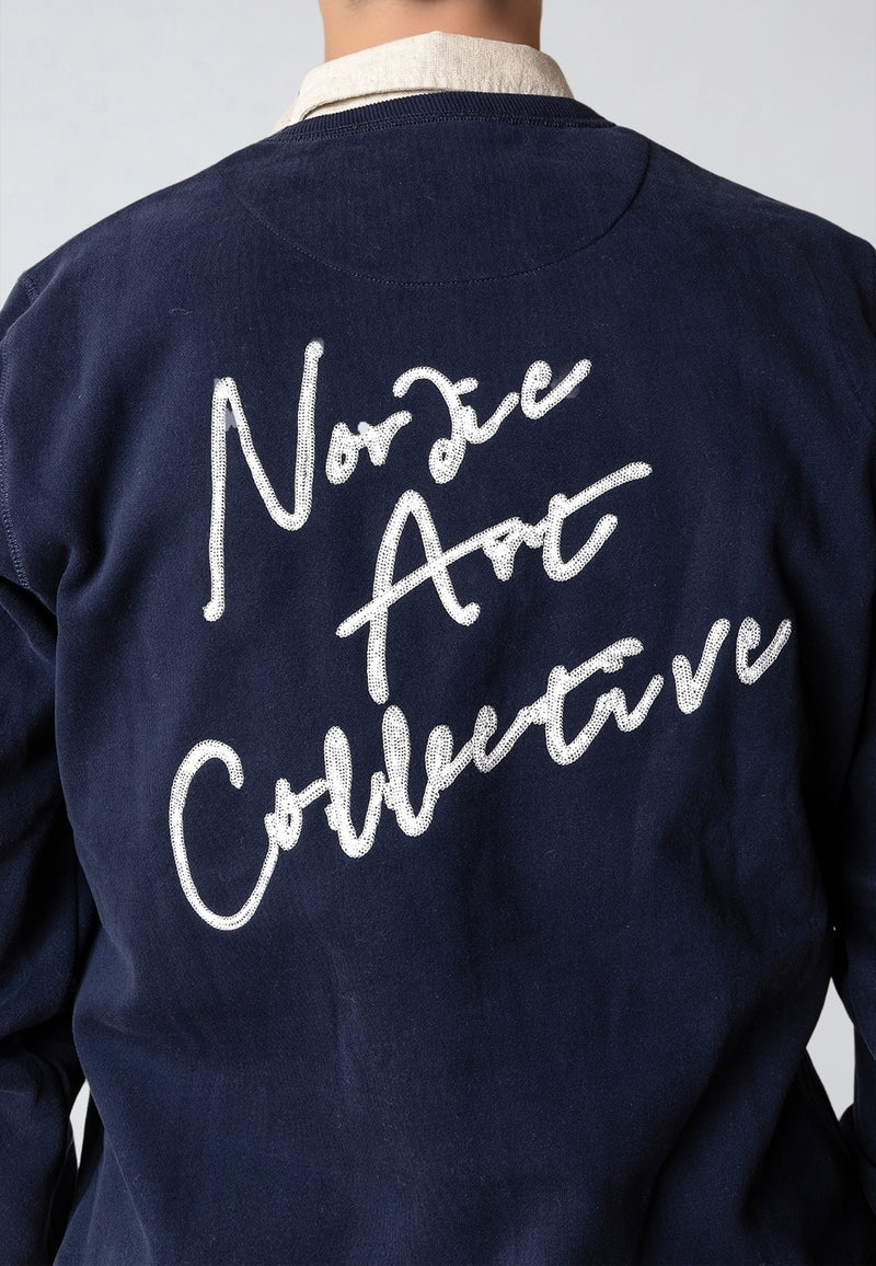 Clean Cut Copenhagen GRADY EMBROIDERY SWEATSHIRT Sweatshirts Navy