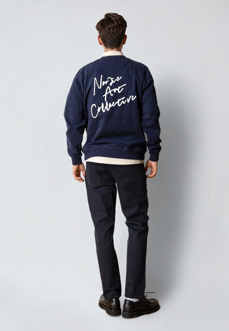 Clean Cut Copenhagen GRADY EMBROIDERY SWEATSHIRT Sweatshirts Navy