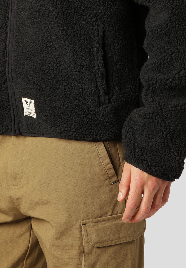 Fat Moose HUGH FLEECE JACKET Fleece Black