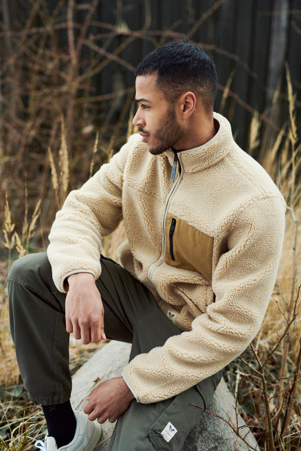 Fat Moose HUGH FLEECE JACKET Fleece Khaki