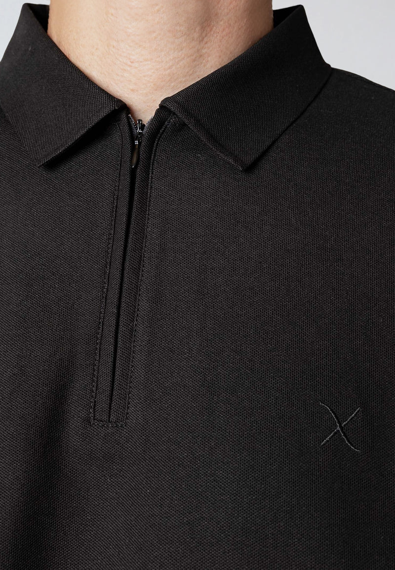 Clean Cut Copenhagen JOSS L/S POLO Polos Black