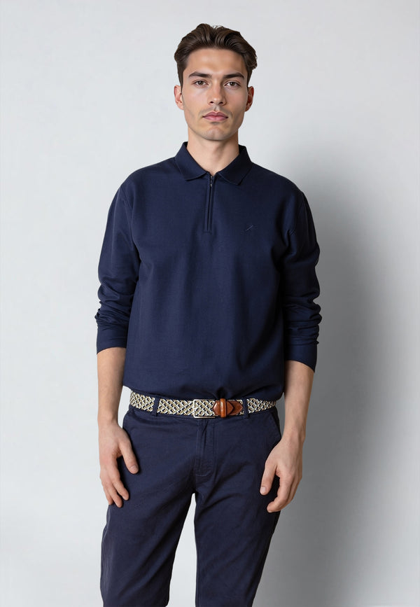 Clean Cut Copenhagen JOSS L/S POLO Polos Navy