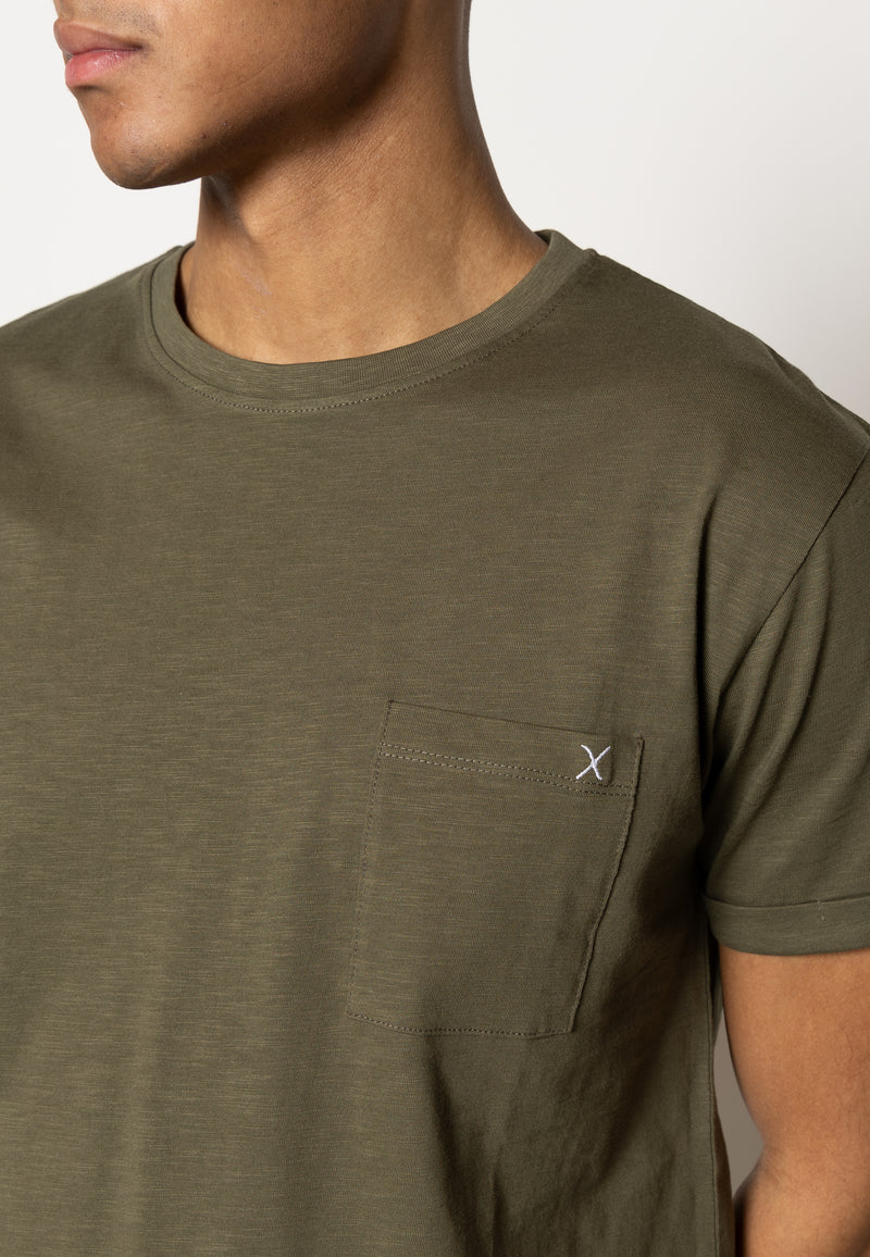 Clean Cut Copenhagen KOLDING ORGANIC T-SHIRT T-shirts S/S Army
