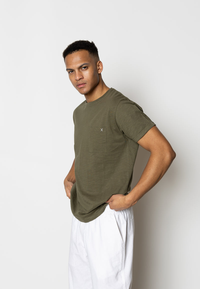 Clean Cut Copenhagen KOLDING ORGANIC T-SHIRT T-shirts S/S Army