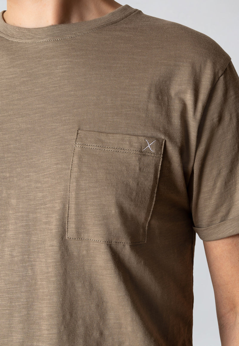 Clean Cut Copenhagen KOLDING ORGANIC T-SHIRT T-shirts S/S Brindle beige